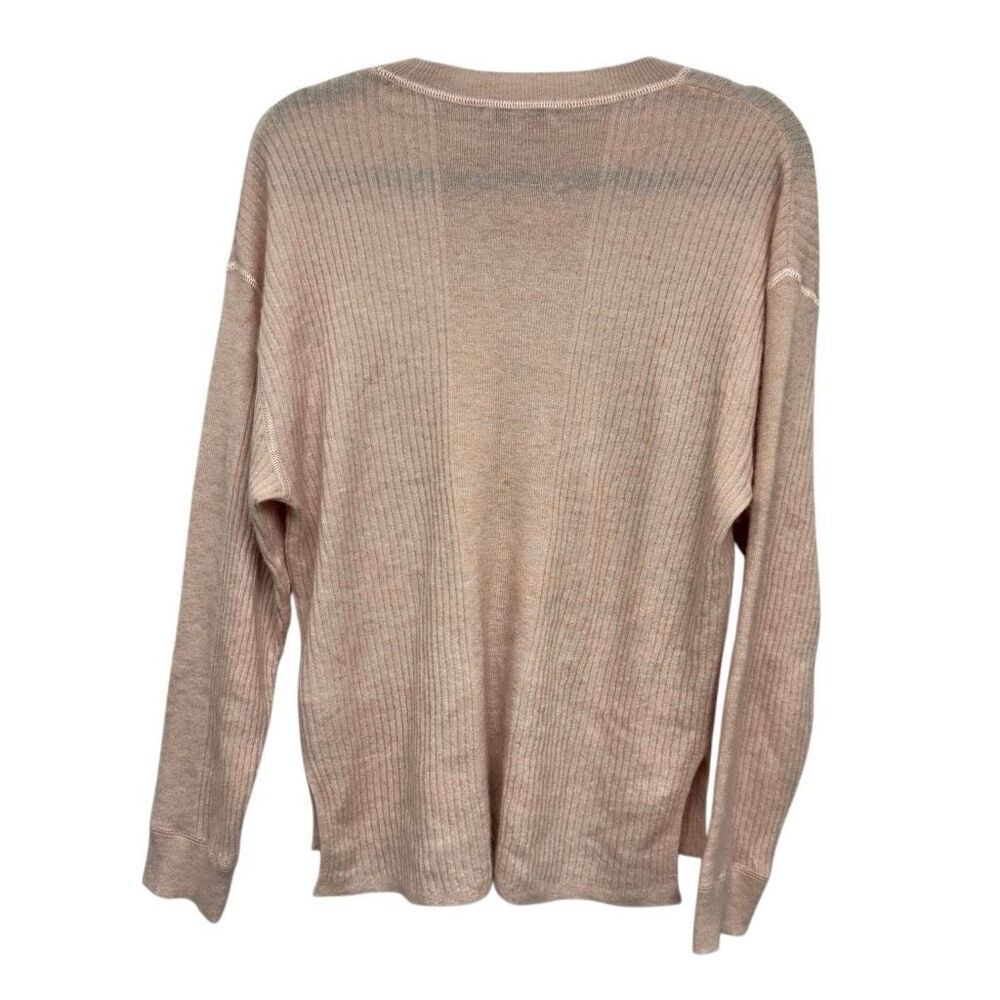 Madewell blush pink soft alpaca crew neck light weight sweater size medium - Picture 2 of 4